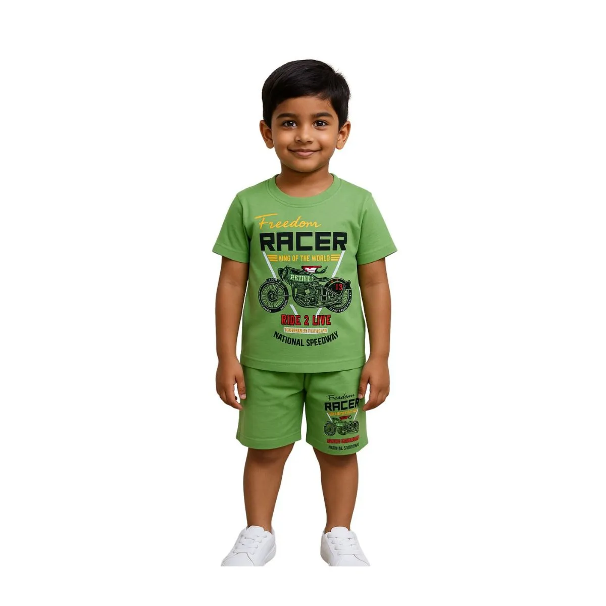 Boys Uniform Set(Same color Top and bottom set,matching prints)